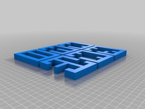 meu personalizados nó górdio quebra-cabeça 3d quebra-cabeças 3d print model - Mito3D