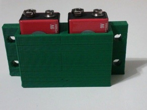modulare porta batteria rettangolare cose openscad parametrico 3d print model - Mito3D
