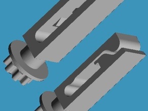 tende verticali clip di sostituzione parti 3d print model - Mito3D