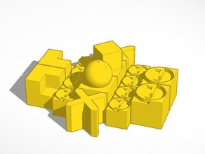 bauhaus chess set bauhaus-logo 3d print model - Mito3D