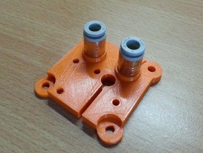 ultimaker bowden clamp v3 3d printer parts push-fit 3d print model - Mito3D