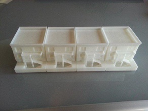 town house Gebäude Strukturen 3d print model - Mito3D