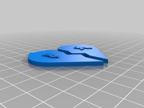 Herz Halskette Schmuck angepasst 3d print model - Mito3D