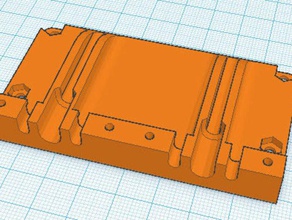 nozzle-mount-front-extra support sink drive extruder 3d printer parts 3d print model - Mito3D