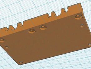 ugello-monte-posteriore-supporto extra lavello in auto estrusore 3d la stampante parti 3d print model - Mito3D