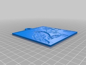 my customized lithopane 2d art 3d print model - Mito3D