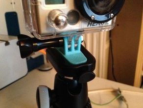 gopro gorillapod slr numérique de montage la caméra adaptateur 3d print model - Mito3D