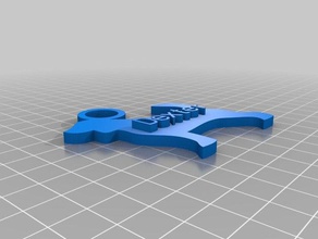 dexter de porte-clés personnalisé 3d print model - Mito3D