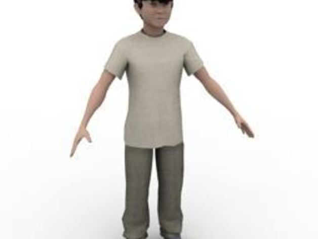 boy people 3D print model - Mito3D