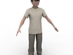 boy people 3d print model - Mito3D