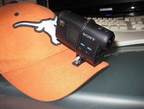 sony hdr-as15 hat support de caméra 3d print model - Mito3D