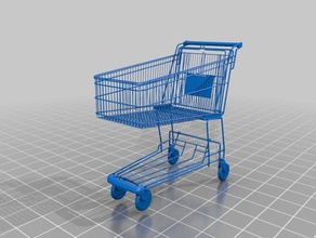 shoppingcart pequeno 3d impressão 3d print model - Mito3D