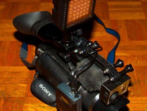 sennheiser receiver sony camera slik tripod mount baseplate beltpack ew100 ew 100 nex-vg transmitter 3d print model - Mito3D