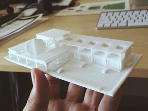 frische-Markt-Architektur Gebäude Strukturen Architektur-Modell scale-Modell 3d print model - Mito3D
