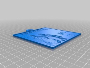 portland lithophane 2d sanat özelleştirilmiş 3d print model - Mito3D