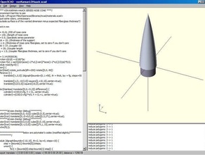 von karmanld haack série cône de nez en fibre verre modèle d'autres 3d art expérience openscad paramétrique la fusée fuséologie pointe jouet 3d print model - Mito3D