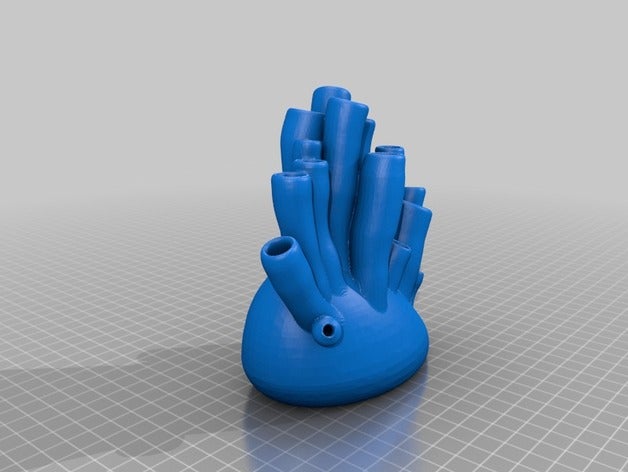 Schwamm-Modell Knospe-vase Dekor 3D print model - Mito3D