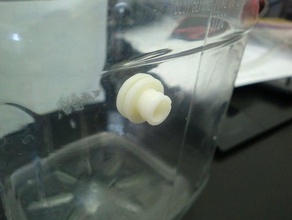 press-fit-Schlauch-Befestigung Flansch co2-Blasen zu Experimentieren andere Experimente Sanitär Wissenschaft - Spielzeug nützlich 3d print model - Mito3D