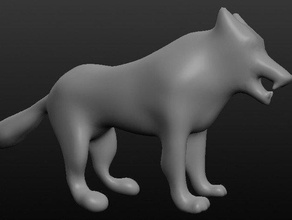 wolf Tiere direwolf game thrones bekam stark Wölfe 3d print model - Mito3D