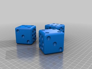 efronsitive other dice game openscad parametric toy 3d print model - Mito3D