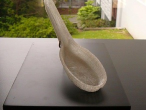 chinese soup spoon other 3d art ghosts form gifts massey university new zealand pla reprap sculpture te papa tongarewa wellington 3d print model - Mito3D