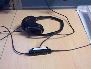 usb powered aaa battery office headphone head phone openscad 3d print model - Mito3D