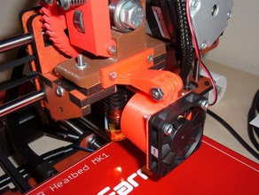fan mount makerfarm i3 3d printer parts bracket cool cooling extruder gregs prusa 3d print model - Mito3D