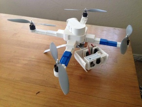 cardan trem de pouso gopro wbattery anexo diy apm drone multi-copter quadcopter 3d print model - Mito3D