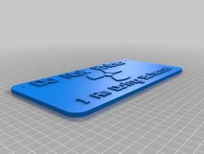 science do not enter sign signs logos customized 3d print model - Mito3D