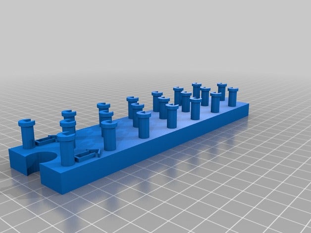 lastik bant tezgah güncellendi sanat araçlar bantları gökkuşağı 3D print model - Mito3D