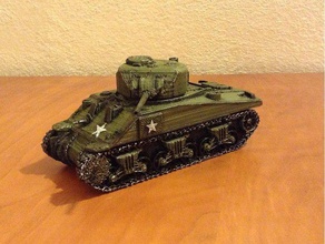Panzer sherman Maßstab 28 mm Spiele 3d dddbot kolo33 Modell Sache wargaming 3d print model - Mito3D