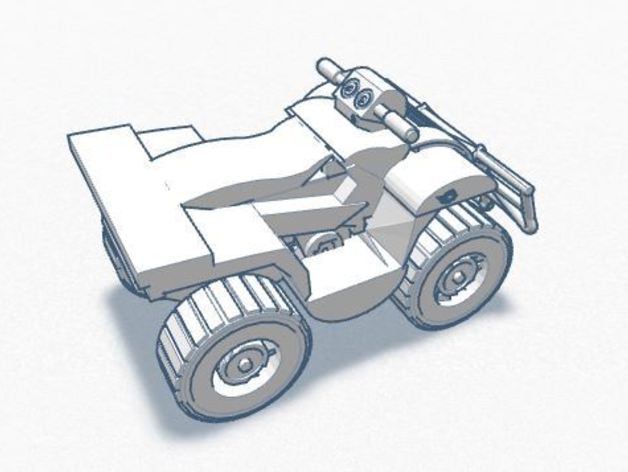 atv araç dört tekerlekli 3D print model - Mito3D