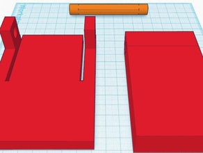 Kunststoff-snap-Scharnier-Projekte diy Schrank näher Tür folding hunge Frühling 3d print model - Mito3D