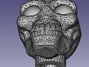 skull valve cap sport outdoors 3d print model - Mito3D