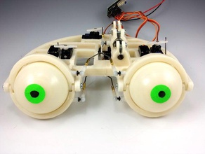 animatronic eyeballs micropullers post robotics eyes 3d print model - Mito3D