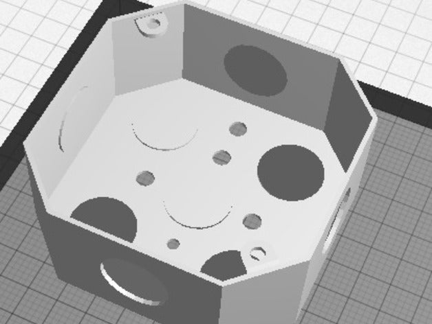 octogonal caja eléctrica diy 3D print model - Mito3D