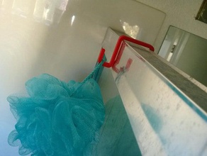 luffa duş kanca banyo 3d print model - Mito3D