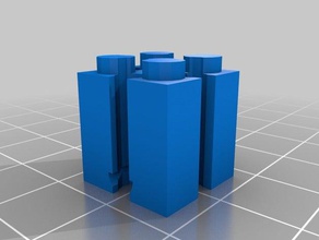 fischertechnik-lego-adapter Bau Spielzeug 3d print model - Mito3D