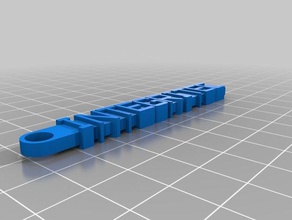 minha mensagem personalizada chaveiro organização 3d print model - Mito3D