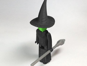 cadı mizahı aksiyon figürü kale damsel sihirli rakamlar insanlar mini minyatür oyuncak büyücülük 3d print model - Mito3D