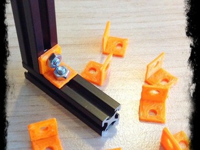 kobaans makerbeam de 90 graus canto colchetes 3d impressão t-slot 3d print model - Mito3D