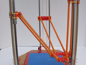 diagonale asta di rostock altri delta robot openscad parametrico reprap 3d print model - Mito3D