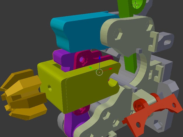 prusa i3 quick acces extruder 3d printer extruders rework 3D print model - Mito3D