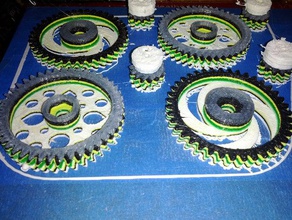 extruder gear medley other art gears herringbone prusa reprap teardrop toy upgrade 3d print model - Mito3D