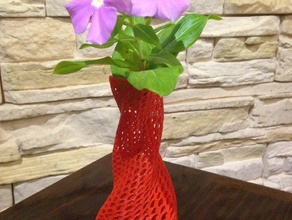 flower power vase Dekor 3d print model - Mito3D