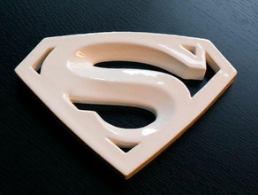 superman ceramic logo other maya model obj stl 3d print model - Mito3D