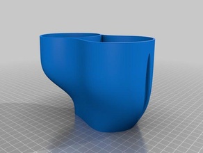 curved pencil holder clip tray office 3d print model - Mito3D