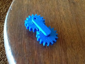 preassembled gears keychain engineering 3d print model - Mito3D