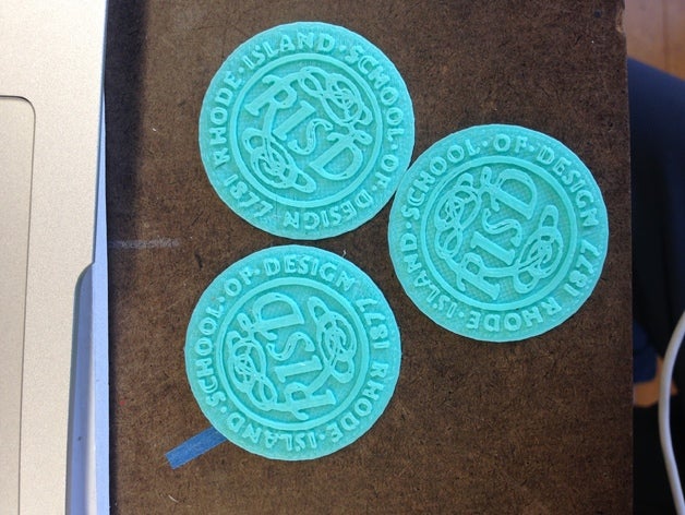 risd logo porte-clés 3D print model - Mito3D