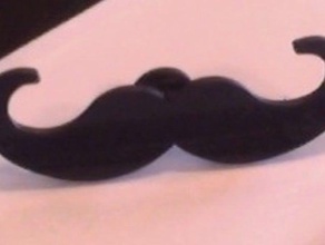 moustache cufflink accessoires 3d print model - Mito3D